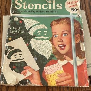 Vintage stencil sheets complete set! Christmas